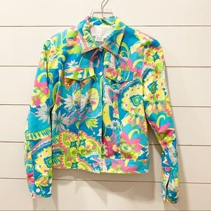 Maggy London Jackets & Coats - MAGGY LONDON 70’s Retro Print Lightweight Jacket Maggy London Jackets & Coats - MAGGY LONDON 70’s Retro Print Lightweight Jacket